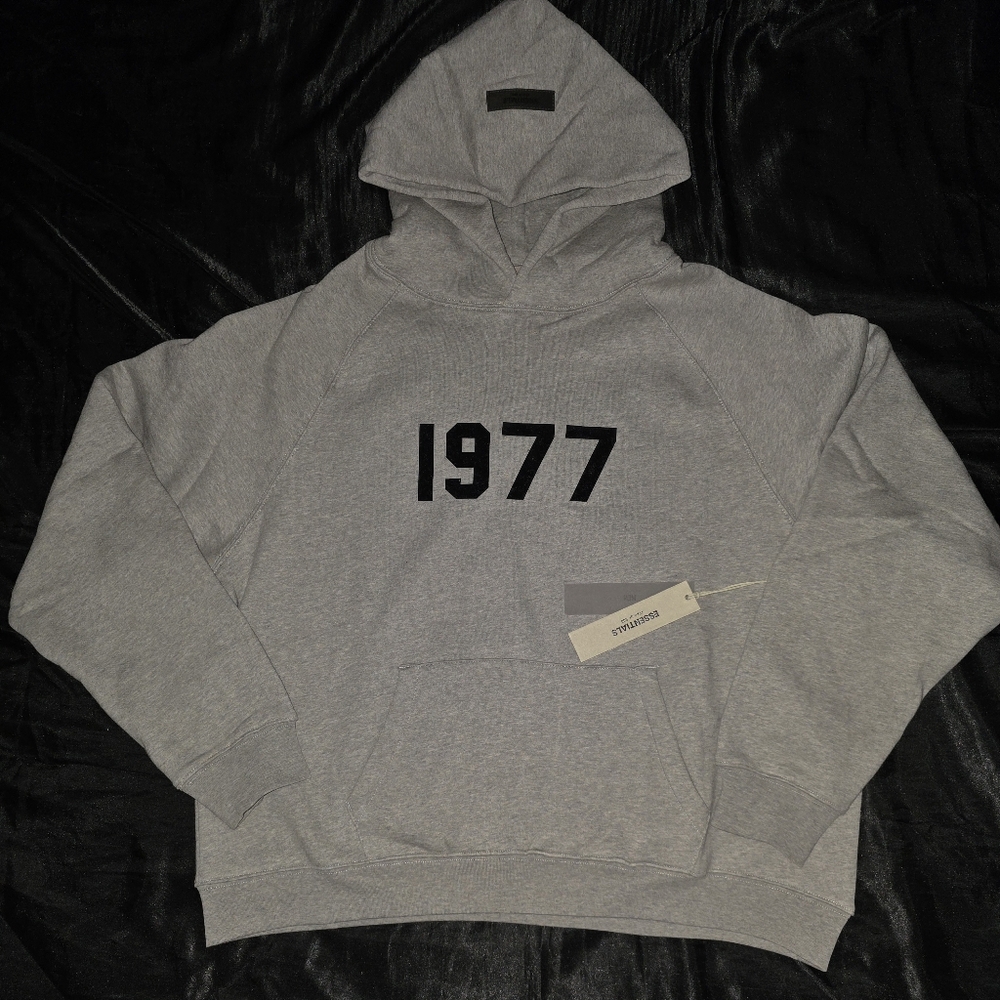 Fear of God Essentials "1977" Hoodie, Dark Oatmeal